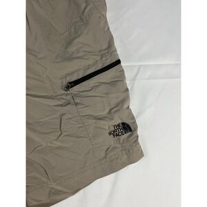 The North Face Mens XXL Beige Cargo Zip Pocket Shorts Elastic Waist Outdoor